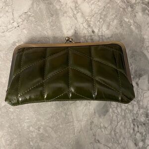 Patricia Nash soft olive quilted everly wallet